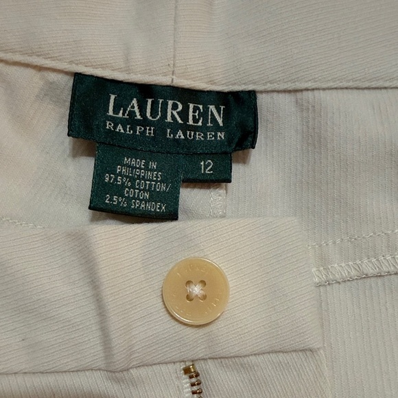 Lauren Ralph Lauren Cream Off White Pants size 12 - Picture 4 of 7